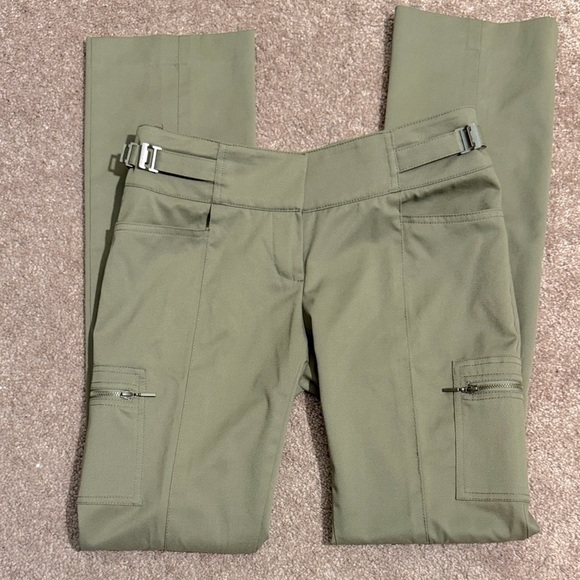 EUC Functional Bebe Khaki Utility Pants with Cute Details - Picture 1 of 9